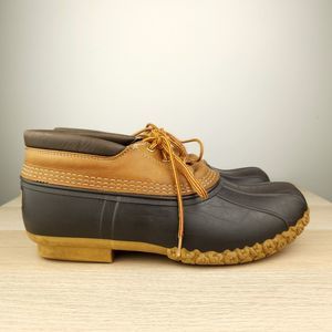 Vtg Bean Boots by LL Bean Women's Size 10 Maine Shoe Low Top Duck Boots Tan USA